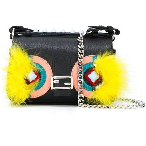 fendi micro double baguette crossbody bag|fendi small tote bag.